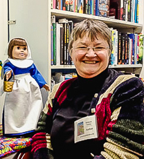 Bek w Betsy doll